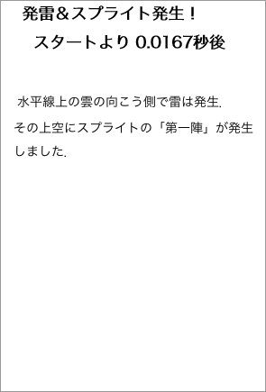 　発雷＆スプライト発生！"