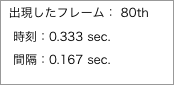 出現したフレーム：