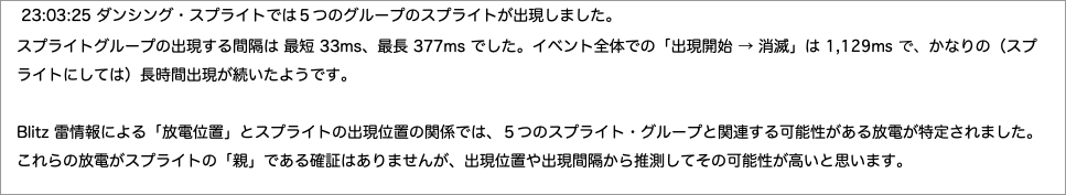 　ダンシング・スプライトでは５つのグループのスプライトが出現しました。"